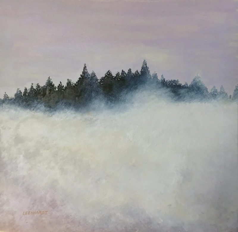 Behind clouds – Huile sur toile – 40×40