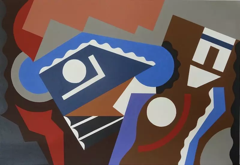 Composition 321 (acrylique sur toile) – 50×70
