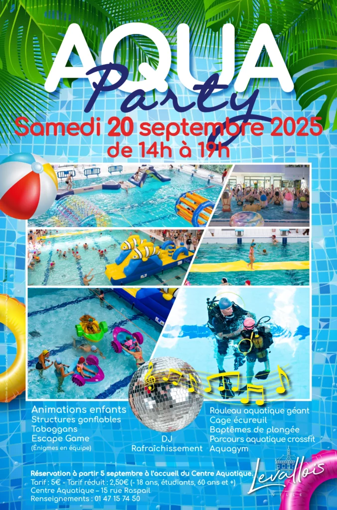 Levallois Aqua party CAL septembre 2025