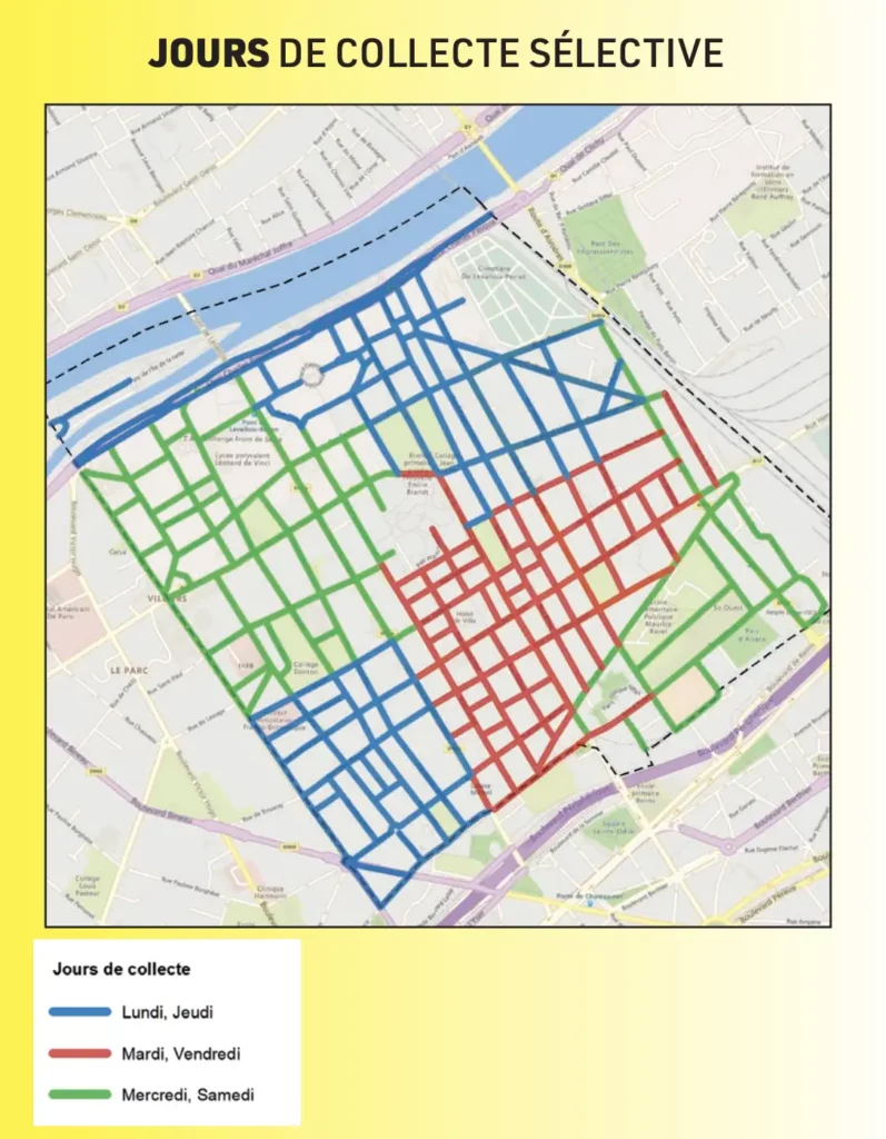 Tri des déchets à Levallois 2 Levallois ordures bac jaune