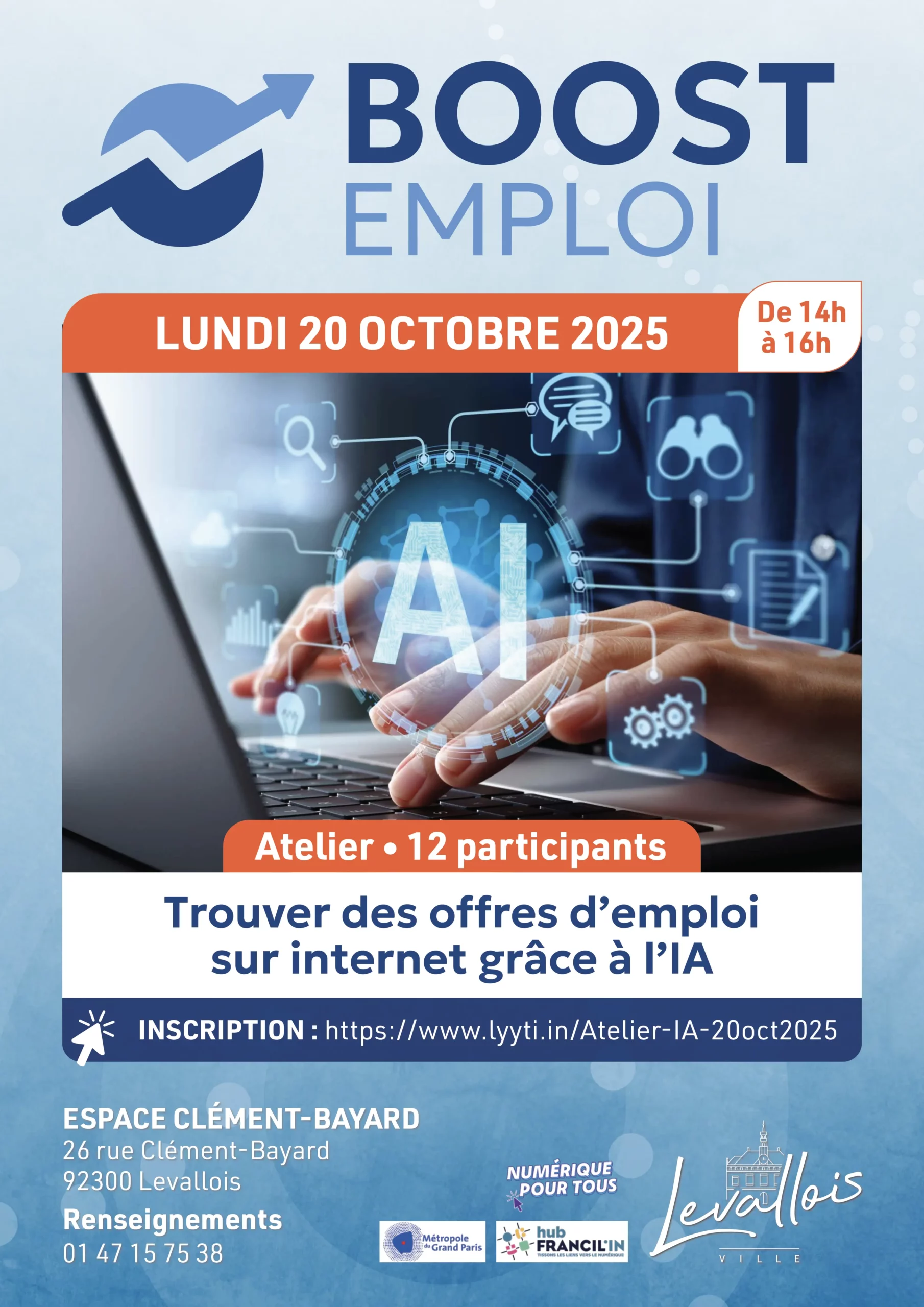 Levallois - BOOST EMPLOI 20 OCTOBRE